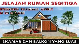 RUMAH SEGITIGA MODERN YANG CANTIK 2021