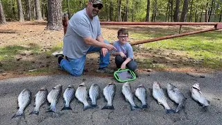 ACTION PACKED DOUBLE AFTER DOUBLE 🔥🔥STRIPER BITE