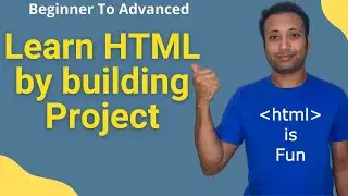 Learn HTML by building a project 2022 | Bangla Tutorial