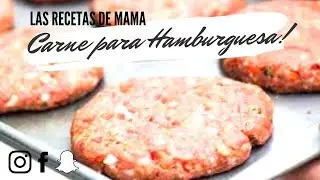 Como preparar carne para hamburguesas / Receta Facil