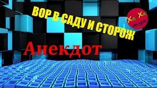 АНЕКДОТ: ВОР В САДУ И СТОРОЖ
