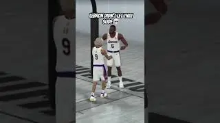 Lebron didn’t let that slide💀 