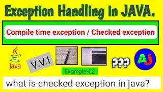 Checked exception in java | compile time exception | TechAndrpJava Official