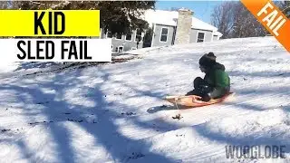 Epic Kid Sled Fail