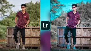 Aqua And Black Effect Lightroom Photo Editing | Lightroom Background Change Photo Editing Tutorial |