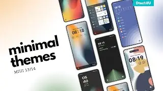 5 Minimal MIUI 13/14 Themes to Try 😍 | Best MIUI Themes for Xiaomi, Poco MIUI 13