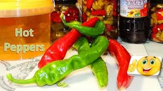 Халапеньо - острый (жгучий) перец 🌶️ в медовом маринаде без термообработки, очень просто и вкусно!