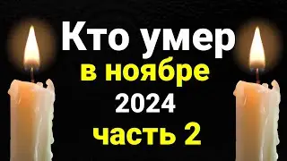 Кто умер в ноябре 2024