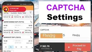 Settings for CAPTCHA Autofill in Rail Connect || Quick Tatkal