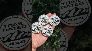 Jeep Trail Rated значки напечатаны на 3д принтере #3дпечать