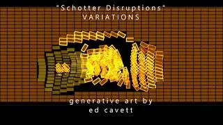 p5.js - Generative Art - "Schotter Disrupted"