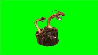 Green Screen Sandworm / Sci fi worm / alien worm / mutant worm 2