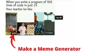 How to make random meme generator in HTML CSS and JavaScript
