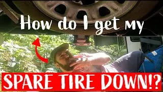 HOW TO RELEASE SPARE TIRE//CHEVY SILVERADO//FAST TUTORIAL!