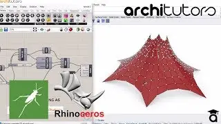 tensile structure using kangaroo in grasshopper in rhino | architutors