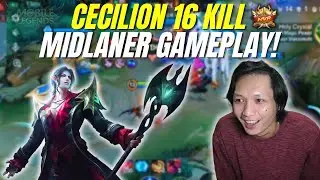 CECILION GAMEPLAY 16 KILL! CARA LANING & STACK CEPAT BIAR BISA GENDONG TIM! | MOBILE LEGENDS - MLBB