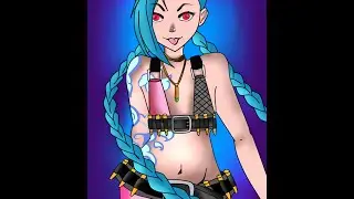 Speed art - Jinx  League of Legends