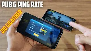 PUB G Ping Test Jio Gigafiber Vs Jio mobile 4G! How significant difference?