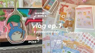 productive vlog ♡ studying, running my etsy shop, journaling, and drawing
