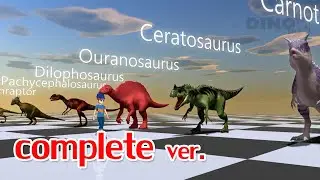 [complete ver.] Dino size  comparison - 2 legs clans