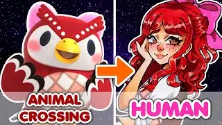 DRAWING ANIMAL CROSSING CHARACTERS AS HUMANS!