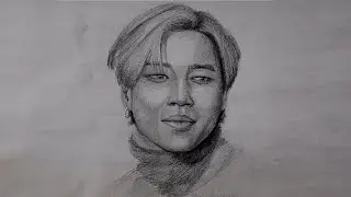 Freehand portrait drawing | BTS Park Jimin