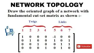 12. Formation of Oriented Graph From Cut- Set Matrix or Fundamental Cut- Set Matrix