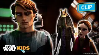 Rescuing Jar Jar and Padmé from an Evil Scientist 👨‍🔬💥 | Star Wars: The Clone Wars | 