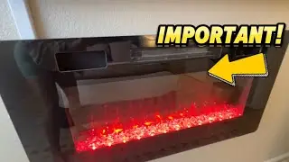 Electric fireplace with multiple color settings #electricfireplace #commissionsearned #fireplace