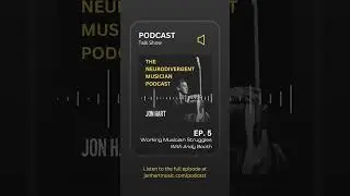 The Neurodivergent Musician Podcast - Episode #5 - 'Working Musician Struggles' #Shorts