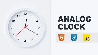 Analog Clock Neumorphism Design | HTML CSS & Javascript
