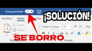 Mostrar la Barra de Autoguardado en Word
