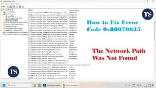 How to Fix Error Code 0x80070035 | The Network Path Was Not Found |Techsolutionsdey