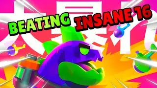 Beating Insane 16 SUPER CITY RAMPAGE ( tutorial) | Brawl Stars