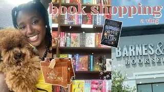 book and thrift shopping vlog 🛍️✨🎀 | barnes and nobles, childhood hobbies & tiny book haul