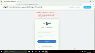 halaman login sscasn sudah bisa dibuka tapi belum ketemu solusi tidak bisa login