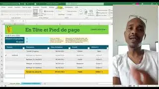 En-tête et Pied de page Excel