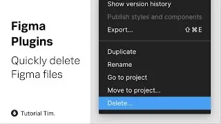 Figma Tips & Tricks: Quickly Delete a File