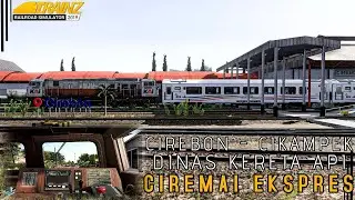 CIREBON - CIKAMPEK‼️ CABRIDE LOKOMOTIF CC 206 DINAS KERETA API CIREMAI || TRAINZ SIMULATOR INDONESIA