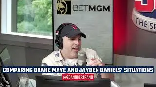 What's the difference between Drake Maye and Jayden Daniels' situation?