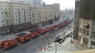 Как на Тверской асфальт клали — TIMELAPS