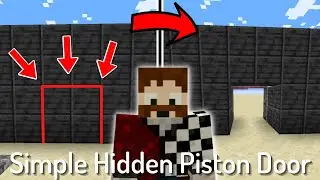Simple Minecraft 2x2 Flush Piston Door. 1.20 / 1.19 Redstone Tutorial