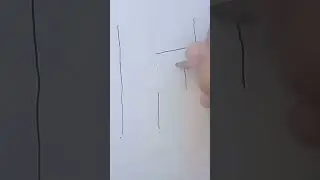 Como desenhar a letra F en 3d #shorts