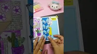 easy journal ideas with homemade things🦋 #shorts #asmr #journal