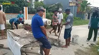 Warga Rt 03 RW 12 Bungo Pasang Goro Bongkar Jembatan