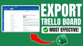 How to Export a Trello Board to Excel