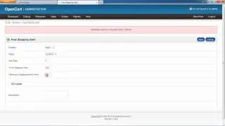 Opencart shipping alert Module.avi