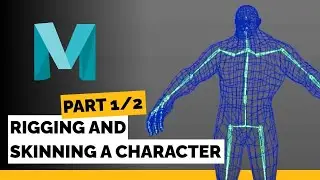 Maya Tutorial - Rigging and Skinning a Character | Part 1/2: Skeleton creation and binding