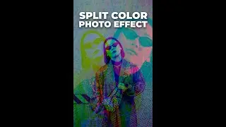 Split color effect in photoshop | Photoshop Short | Photoshop Tutorials