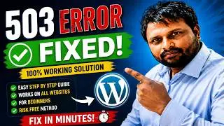 Fix WordPress 503 Service Unavailable Error FAST — Server Temporarily Busy? SOLVED!